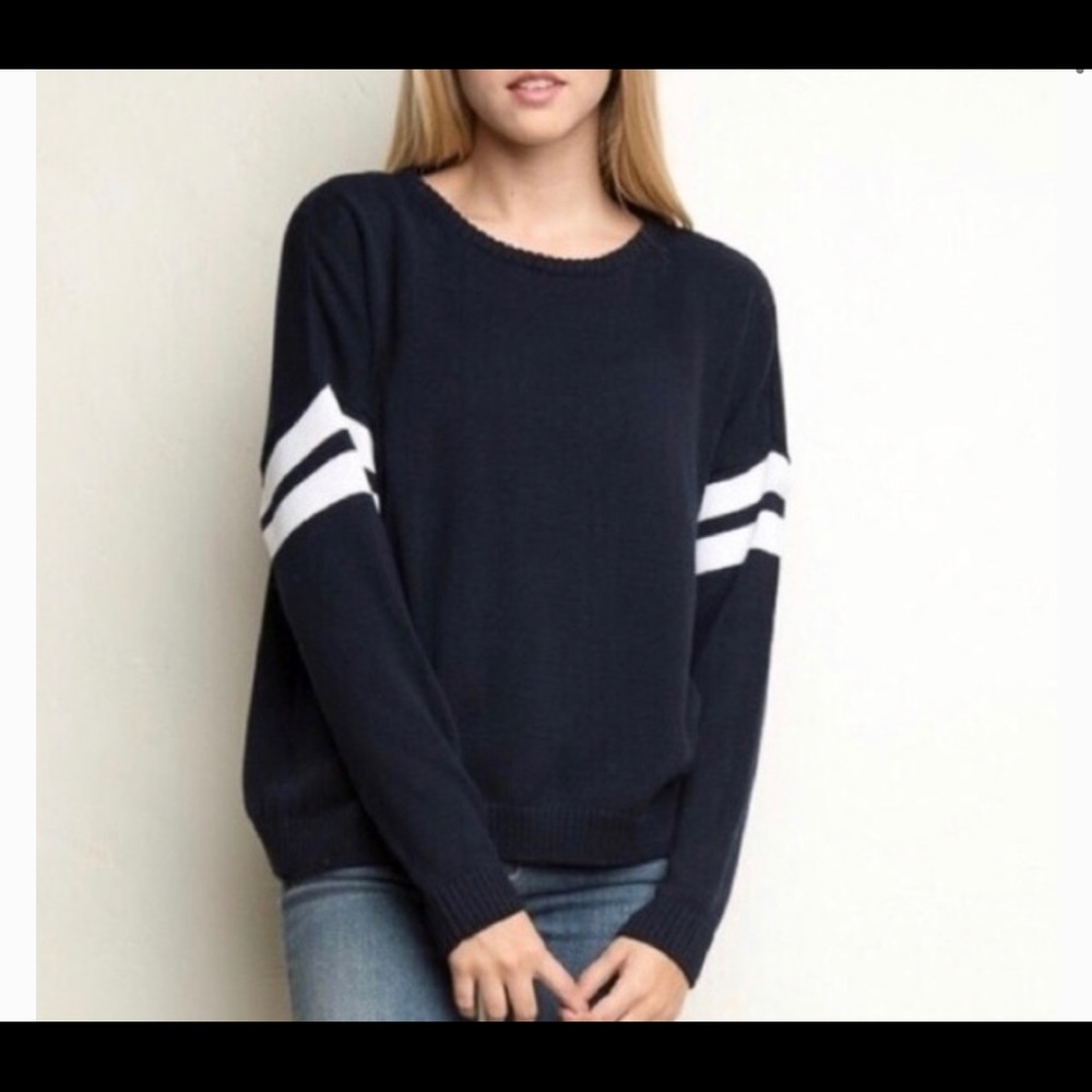 Brandy Melville navy blue wool sweater